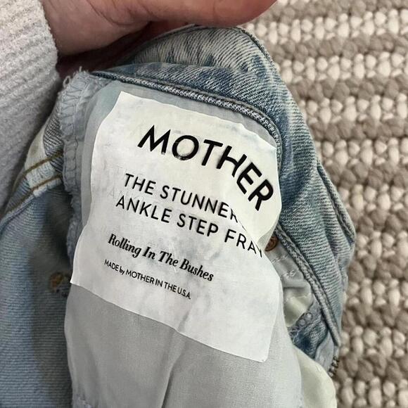 MOTHER The Stunner Zip Ankle Step Fray in Rolling in the Bushes - Picture 9 of 11